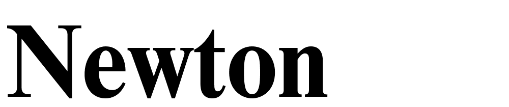 Newton font family download free