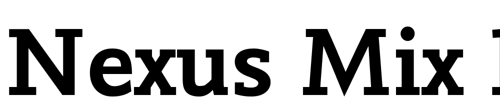 Nexus-Mix-Pro-Bold font family download free