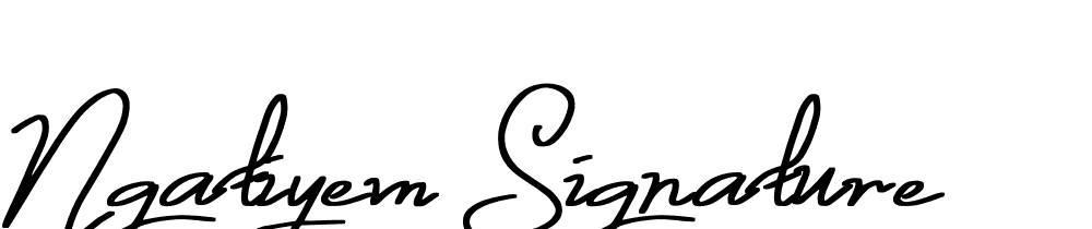 ngatiyem-signature font family download free