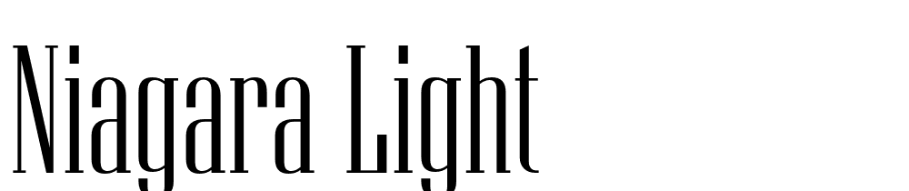 Niagara-Light font family download free