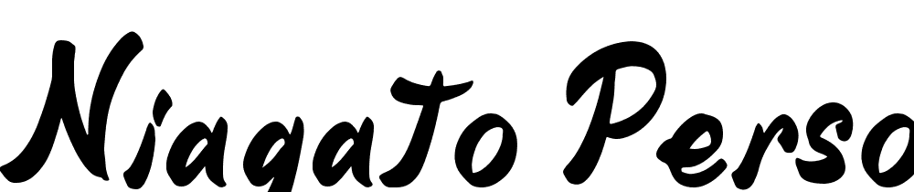 Niagato  Personal Use font family download free