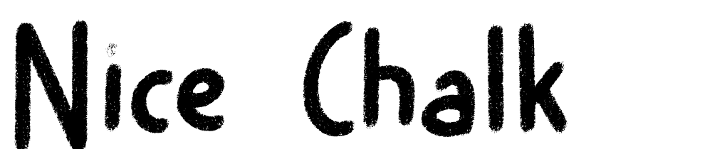 Nice Chalk font family download free