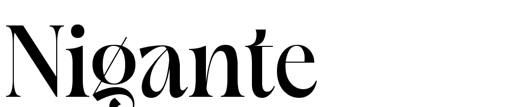 Nigante font family download free