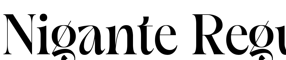 Nigante-Regular font family download free