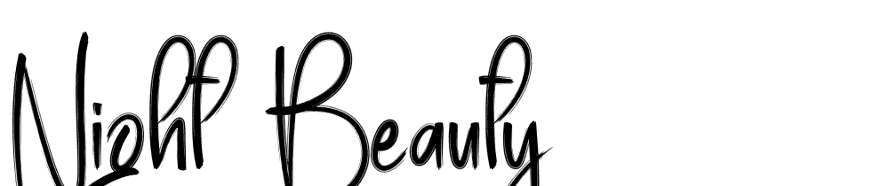 night-beauty font family download free