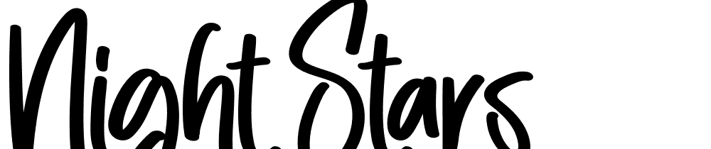 Night Stars font family download free