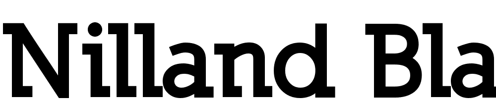 Nilland-Black font family download free