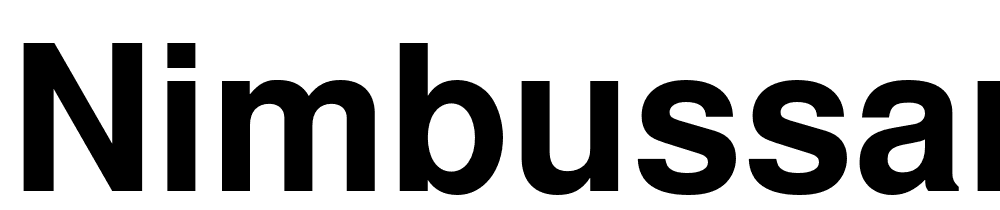 NimbusSanL-Bol font family download free