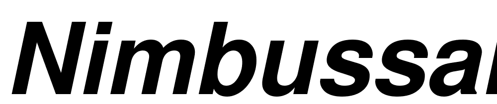 NimbusSanL-Bold-Italic font family download free