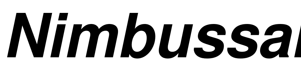 NimbusSanL-BolIta font family download free