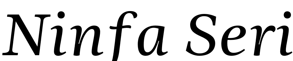 Ninfa Serif font family download free