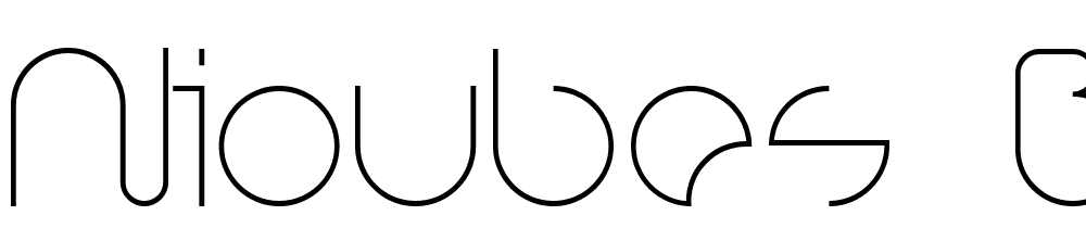 Nioubes bold font family download free