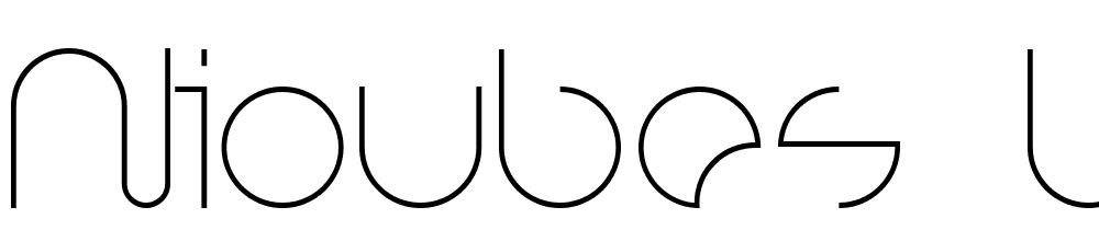 Nioubes-Light font family download free