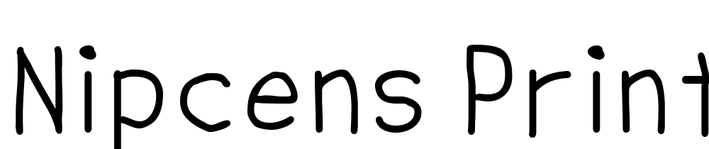 NipCens-Print-Unicode font family download free