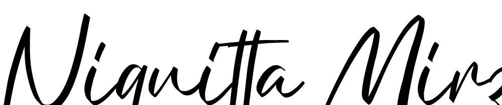 Niquitta Mirzani font family download free