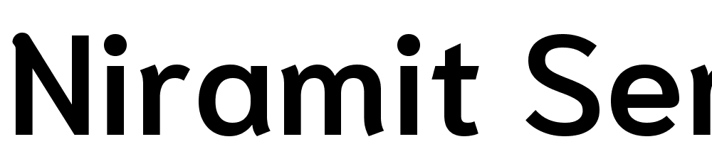 Niramit-SemiBold font family download free