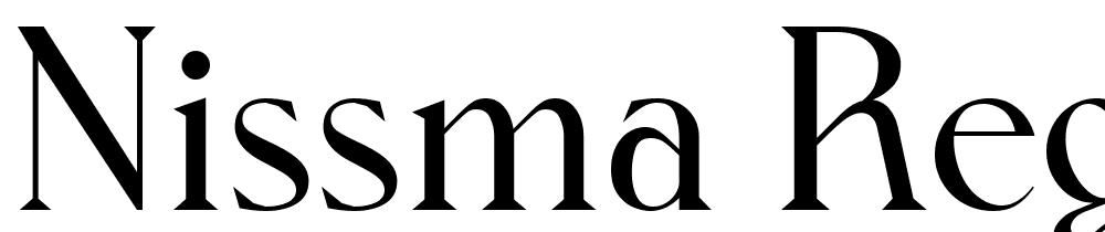 Nissma-Regular font family download free