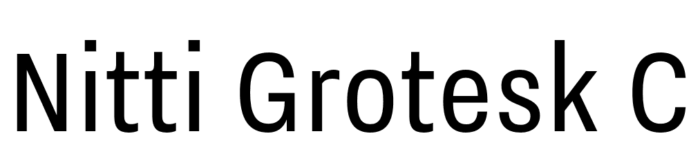 Nitti-Grotesk-Cond font family download free