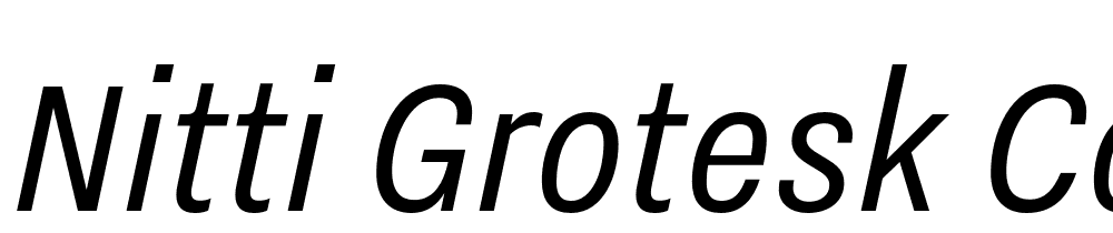 Nitti-Grotesk-Cond-Italic font family download free