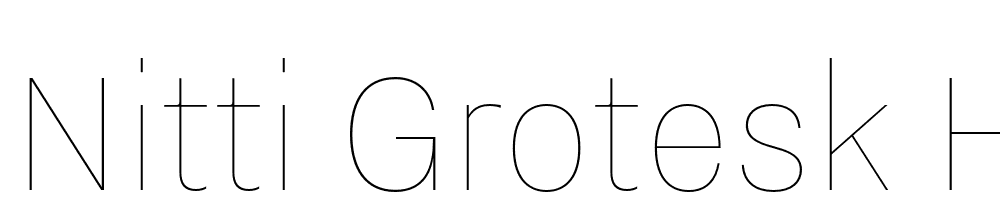 Nitti-Grotesk-Hairline font family download free