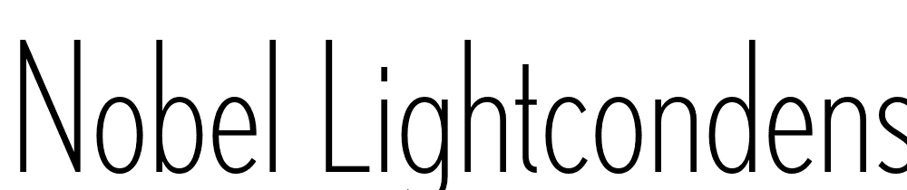 Nobel-LightCondensed font family download free