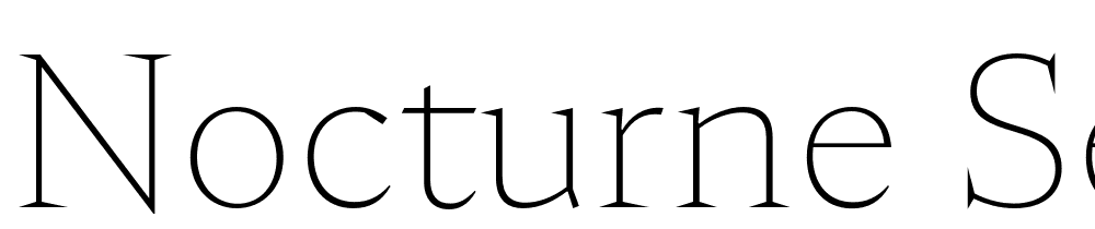 Nocturne-Serif-Thin font family download free