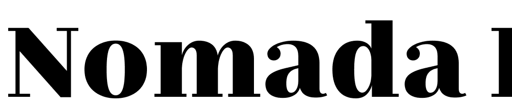 Nomada-Didone-Black font family download free