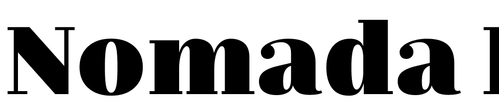 Nomada-Didone-Extrablack font family download free