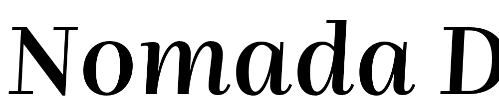 Nomada Didone font family download free