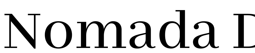 Nomada-Didone font family download free