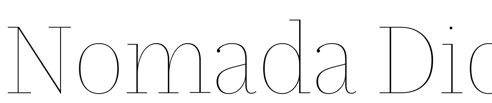 Nomada-Didone-Hairline font family download free