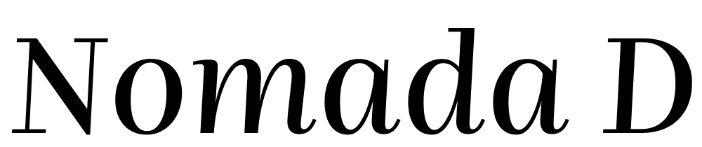 Nomada-Didone-Italic font family download free