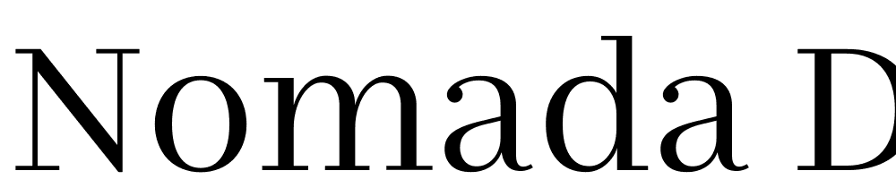 Nomada-Didone-Light font family download free