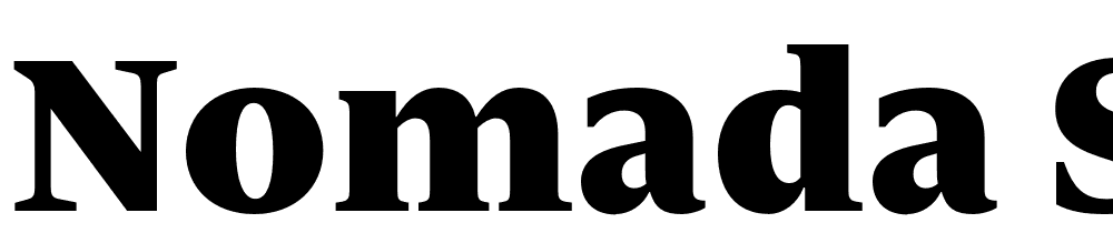 Nomada Serif font family download free