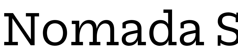 Nomada Slab font family download free