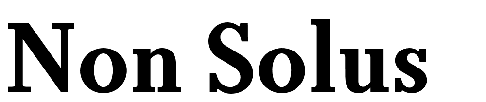 Non Solus font family download free