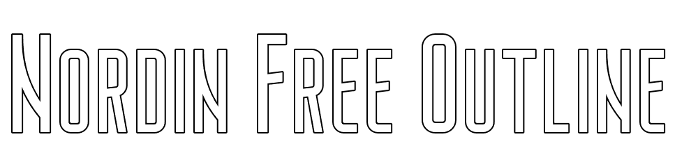 Nordin-Free-Outline font family download free