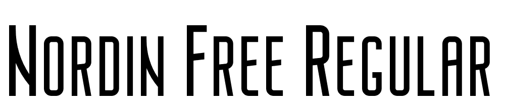 Nordin-Free-Regular font family download free