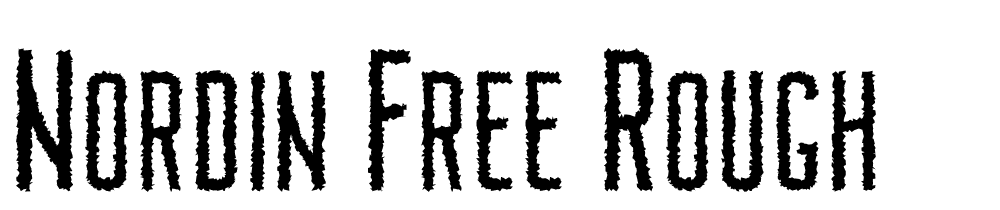 Nordin-Free-Rough font family download free