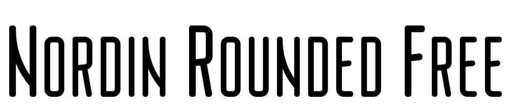 Nordin Rounded Free font family download free