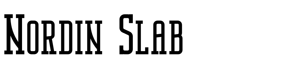 Nordin-Slab font family download free