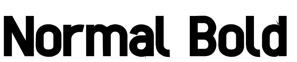 Normal-Bold font family download free