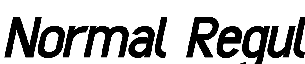 Normal-Regular-Italic font family download free