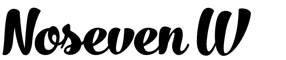 NoSeven W font family download free