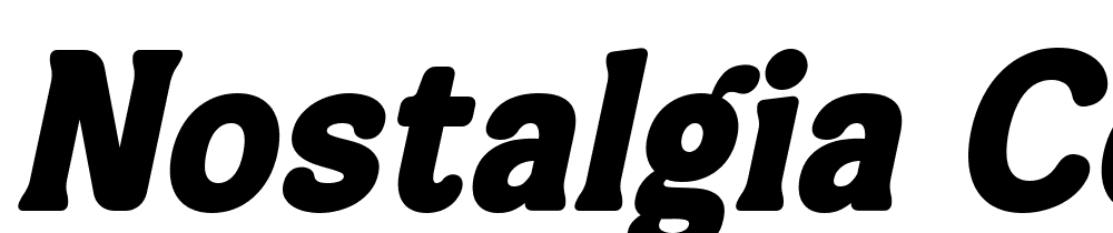 Nostalgia-Collective-Italic font family download free