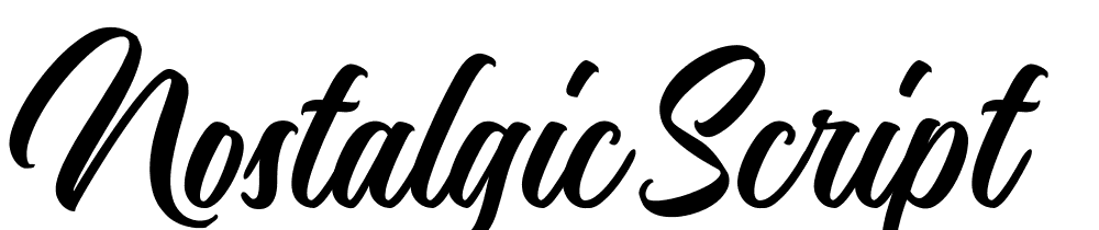 Nostalgic Script font family download free