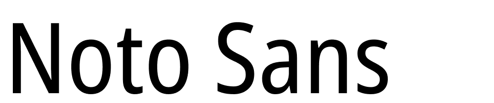 Noto Sans font family download free