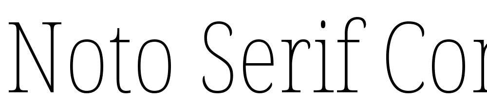 Noto-Serif-Condensed-Thin font family download free