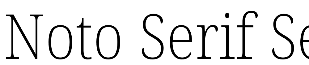 Noto-Serif-SemiCondensed-ExtraLight font family download free