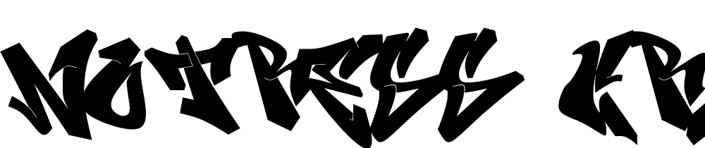 Notress-Graffiti font family download free